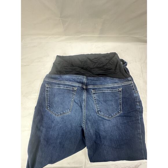 Isabel Maternity Jeans 14 Over The Belly Skinny Lot Of 2 - Picture 3 of 10